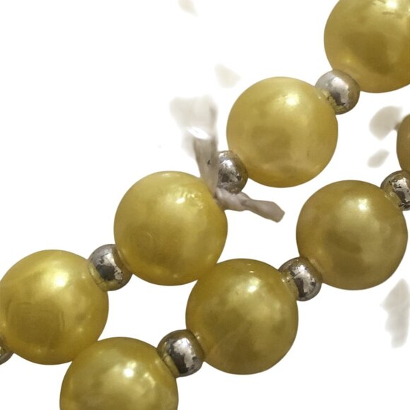 Fashion Jewelry Yellow Bead Necklace Set With Matching Ring & Earrings - Picture 4 of 7